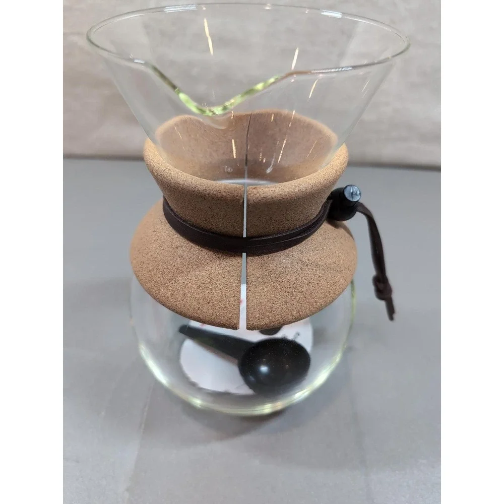 Bodum Pour Over Coffee Maker 8 Cup 34oz Cork Collar Glass 11571-109US Portugal